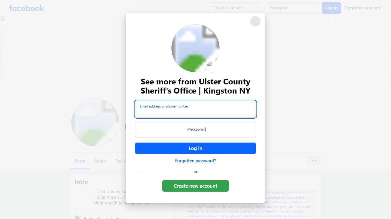 Ulster County Sheriff's Office Kingston NY Facebook